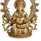 11.75" Golden Ganesh Eclectic Tabletop Sculpture
